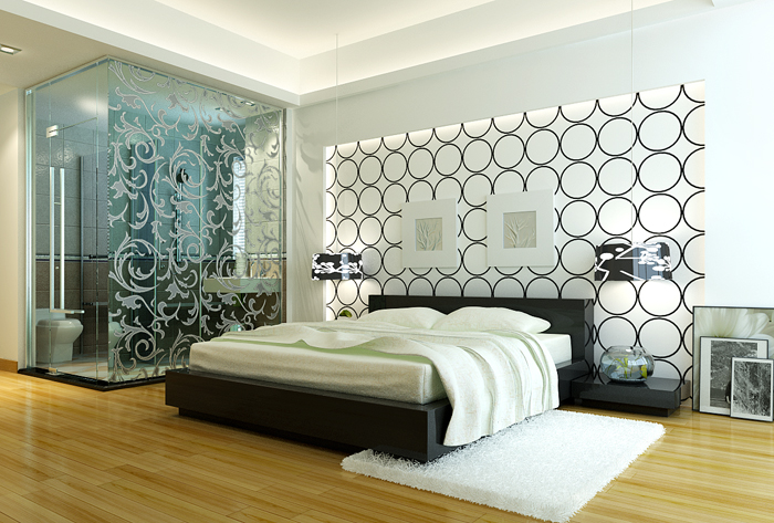 Simplism Stylish Bedroom 3DS Max Model Download Free 3DMAX Material Library